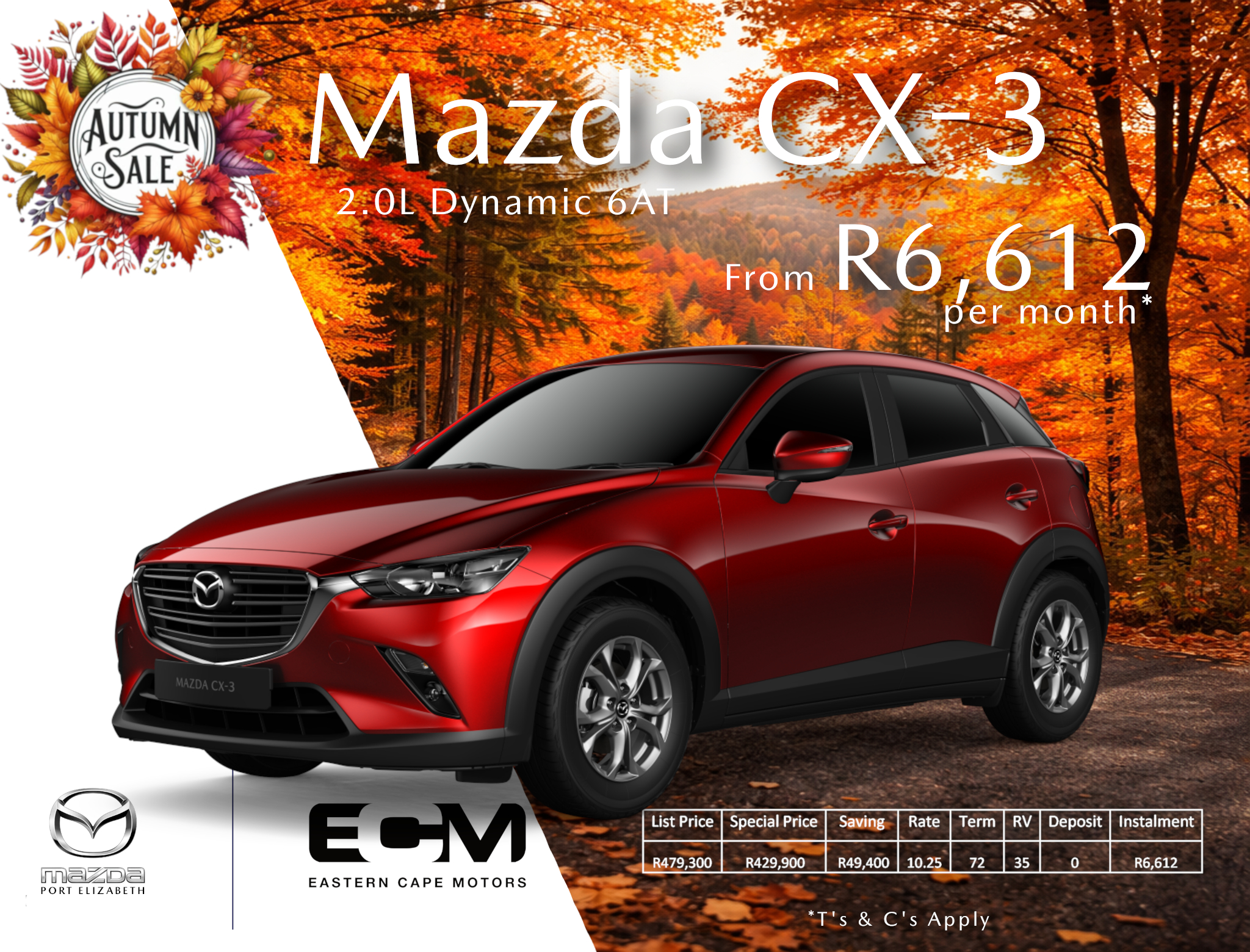 Mazda CX 3 Autumn-Ford Eastern Cape Motors