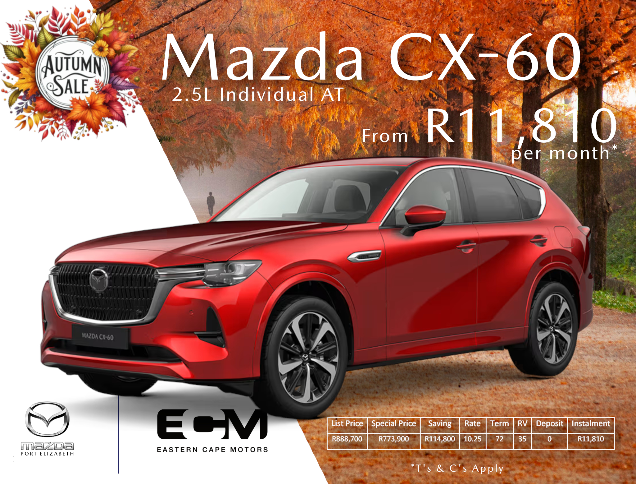 Mazda CX 60 Autumn-Ford Eastern Cape Motors
