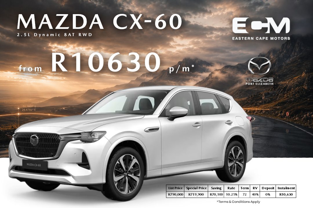 Mazda CX 60 May-Ford Eastern Cape Motors