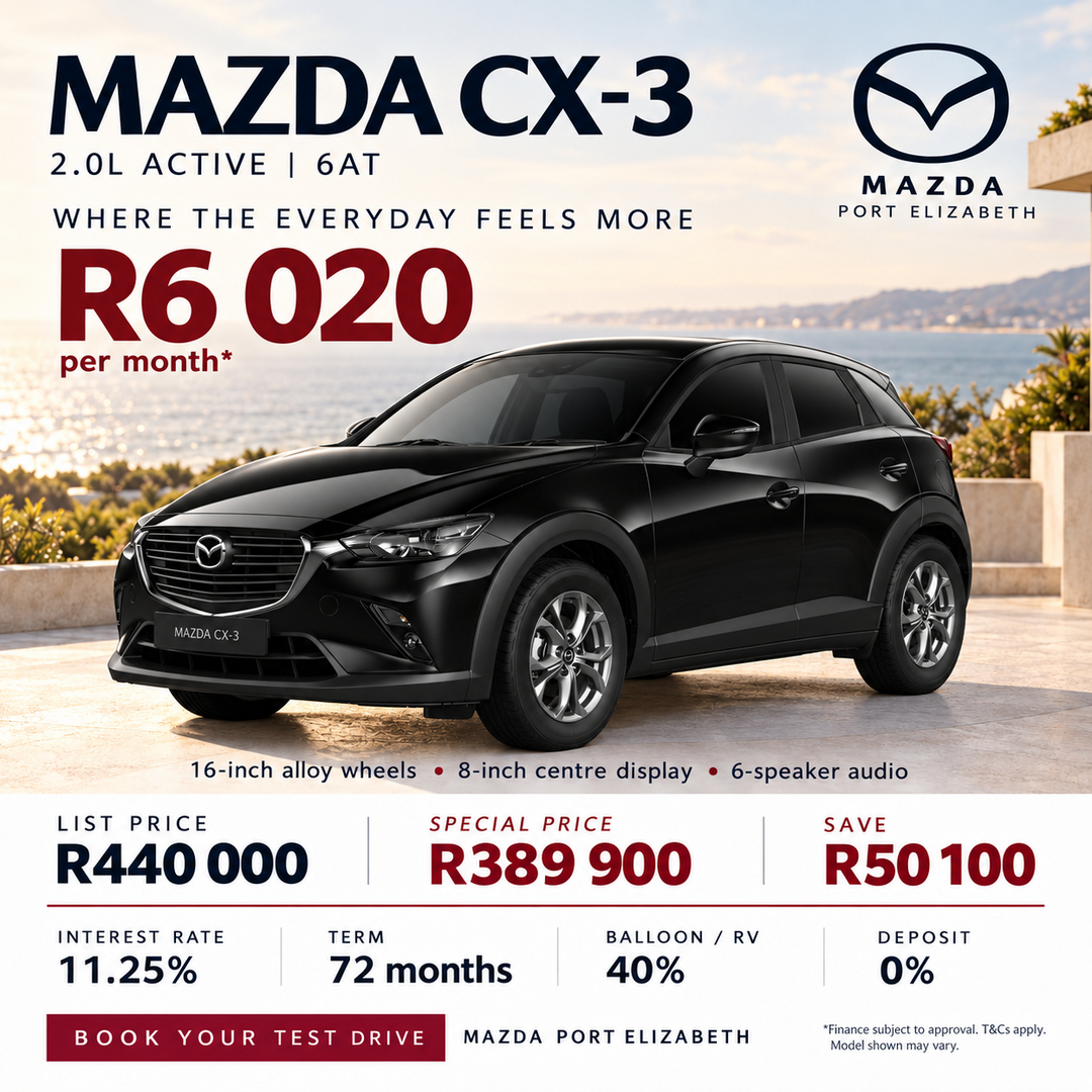 Mazda CX 3-Ford Eastern Cape Motors